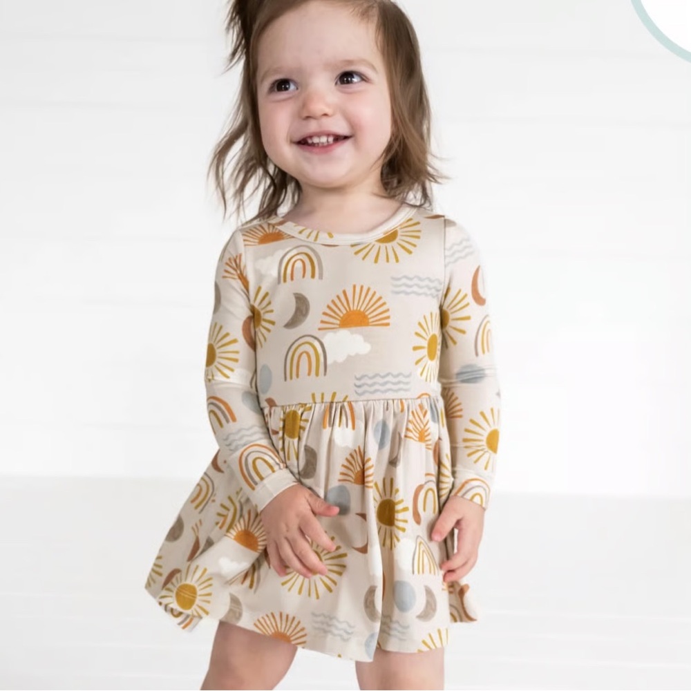 Little Sleepies Desert Sunrise Twirl Dress with Bodysuit - Picture 5 of 5
